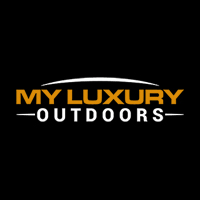 My Luxury Outdoors brand logo in black and gold, featured partner of the Home Design and Remodeling Show.